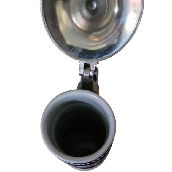 Beer Stein Avon Collectible Ceramic & Pewter Lidded - Picture 9 of 13